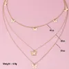 3Pcs Set Women Necklaces Set Charm Butterfly Tassel Pendant Clavicle Chain Multilayer Gold Necklace Classic Dance Party Jewelry272d