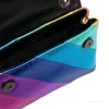 2023ホットセラー！ Kurt Geiger London Kensington Mini Pul Leather Reather Rainbow Cross Body Bag and Purse Luxury Sholdledsmall Messenger5