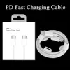 1m 3ft 2m 6ft USB C To Type C TO Light Cables PD Fast Charging Cable for samsung Data Charging Cord High Quality Phone Charger Cables with Retail Box