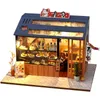 Puppenhaus-Zubehör, Puppenhaus, Miniatur-Puppenhaus-Zubehör, Fenstermöbel, Beleuchtungsset, Puzzle-Bauen für Kinder, Spielzeug, Geburtstagsgeschenk, TD35 231018