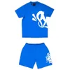 Traccetti da uomo Synaworld Y2K 2 pezzi Set streetwear Hip Hop lettera grafica stampata a maniche corte oversize Shorts Due 231018