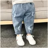 Jeans Garçons Jeans décontractés enfants Denim déchiré jean enfants pantalons enfant en bas âge fille automne vêtements 2 3 4 5 ans bébé sarouel Baggy jean 231019