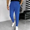 Pantaloni da uomo Pendolarismo estivo Versatilità Antirughe Facile da gestire Assorbimento dell'umidità Elasticizzato Slim Casual 231018