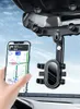 Support universel de téléphone portable pour rétroviseur de voiture Z8, Rotation à 360 °, réglable, pliable et Flexible pour rétroviseur de voiture