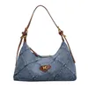 Shoulder Bags Retro Women's Fashion Denim High Sense Ladys Quilted Versatile Handbags Female Butterfly Simplicity Crossbody Bag