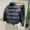 Mens Down Parkas Autumn Winter Stand -Up Kołnierz Kontrastujący trend krótki płaszcz