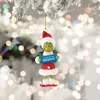 クリスマスの装飾ツリー楽しい緑の動物飾りアクリルチャームペンダント装飾スター231018