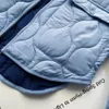 Women's Down Parkas Unizer2023 Autumnwinter Fashion Casuary Blue Loose Versatile Zipper Jacket Lightweight Cotton Coat 231018