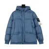 Stone Winter New Metal Nylon Down Coat Men's and Women's bekväma och varma mångsidiga bomullsjacka L