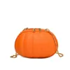 Evening Bags Halloween Personality Pumpkin Bag 2023 Cartoon Little Shoulder Chain Cute Small PU Round Crossbody