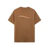 Designer T Shirt Summer Short Sleeve Fale TEE Men Men Milvers Luksusowe koszulki Moda Starszy Pure Cotton Wysoka jakość Top Duży rozmiar XS-L