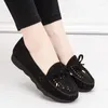 Sandals Summer Women's Cloth Shoes Breathable Hollow Soft Sole Female Comfortable Black Work Non-Slip Mother 34-41