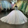 Lavender Ball Gown Princess Evening Dresses Sweetheart Applique Flower Bow Prom Formal Party Gowns Sweet 16 Quinceanera Dress