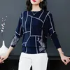 Camisetas de punto para mujer YISU Moda Mujer Suéter con estampado geométrico Jerséis de manga larga Prendas de punto Otoño Invierno Jerseys de punto de alta calidad 231018