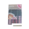 Makeup 4Colors Lip Gloss Set Matt Watertproof Non Stick Cup Fuktande varaktig läppstift släpp leverans