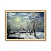 Pinturas Bola de Natal com Neve DIY Bordado 11CT Cross Stitch Kits Needlework Craft Set Impresso Canvas Algodão Thread Decoração de Casa 231019