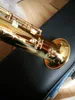 Qualidade Japão Marca YSS-82Z Saxofone Soprano Reto Soprano B-Flat Sax Bocal Ligadura Reed Neck Instrumento Musical Com Estojos De Couro Grátis