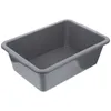 Storage Bottles Plastic Rectangular Bus Tubs Utility Tote Commercial Bathtub White Bins Multipurpose Basket Wash Dish Basin Pans