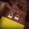 Marque de mode LOGO boucle d'oreille collier série doré mini sac pendentif bijoux de créateur pour la Saint-Valentin avec boîte d'origine