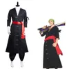 Anime een stuk roronoa zoro cosplay kostuum stroje mundury kimono Halloween Carnaval Pakcosplay