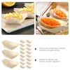 Dinnerware Sets 200 Pcs Disposable Wooden Boat Tray Sushi Plate Snack Bowl Plates Serving Sashimi Bamboo Bowls