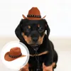Abbigliamento per cani Cappello Accessori per costumi da compagnia divertenti Adorabile cucciolo di cowboy Decor