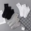 Mens Socks Herrkvinnor Cotton AllMatch Solid Color Slippers Classic Hook Ankle Backable Black White Grey Football Basketball Sport Stocking Luxury Sportsocksi52