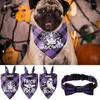 Hundehalsbänder, Halloween-Bandanas, verstellbarer Feiertags-Karo-Bandana-Herbstschal