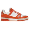 designer skor män kvinnor tränare sneakers låg svart vit baby blå marinen orange grön tur gula mens tennis mode utomhus tränare 36-45