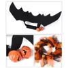 Costumes de chat 270F 4 pièces, ensemble de costumes de vacances, ailes de chauve-souris, collier de chapeau d'halloween pour petits chiens
