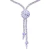 2022 Fine Jewellery Bling Zircone Catena Moissanite Pendenti e Ciondoli Collana Del Braccialetto/Orecchini/Anelli/Bracciali Donne Set di Gioielli Da Sposa