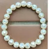 Strand 10mm; 12mm 14mm White Mother Of Pearl Shell Round Art Women Men Beads Bracelet FG9343