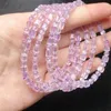 Bracelets à maillons en Kunzite naturelle, Cube, pierres précieuses Reiki, bijoux à la mode, Fengshui, guérison, cadeau d'énergie porte-bonheur pour femmes, 1 pièce