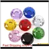 Handles Pulls 30Mm Diamond Crystal Glass Door Knobs Der Cabinet Furniture Handle Knob Screw Accessories 1107 Drop Delivery Home Ga Dh6Xs