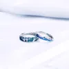 Кольца-кластеры, арт-лесная капля, глазурь, сладкий романтический подарок на День святого Валентина, серебряный цвет, открывающееся кольцо с изменяемым размером для женщин