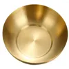 Conjuntos de vajilla Gold Home Soup Bowl de una sola capa Bebé Comiendo Cocina Suministro Arroz Titular Vajilla Hogar Simple