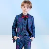 YuanLu 5PCS Blazer Kids Suit For Boy Formal Costume Outfit Baby Clothes British Style For Party Wedding Prince6450624