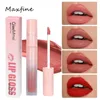 Lip Gloss 4 Colors Matte Velvet Non-Stick Cup Waterproof Long-lasting Liquid Lipstick Cosmetic Sexy Red Glaze Fashion Makeup