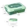 Bento Boxen Lunchbox 4/5 compartimenten met kleine kom Box voor schoolkinderen Kantoormedewerker Magnetron Verwarming Voedselcontainer Opslag Bento Box 231013