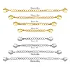 Chains Whole 8pcs lot 316L Plating Extended Chain Necklace Stainless Steel Rolo Gold Color 2 3 4 6 Inch ChainChains299Q