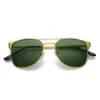 Óculos de sol vintage masculino quadrado metal quadro signet design de alta qualidade óculos de condução para masculino uv400238i