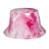 Berets Watercolor Colorful Pink Bob Hats Vocation Getaway Headwear Accessories Fisherman For Outdoor Women Men Ispoti Cap Packable