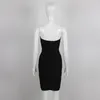 Runway Dresses Ladies Sexig ärmlös knapp Bh Tight Mini Bandage Dress Birthday Celebration Party Clothing Longuette Evening