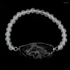 Strand YJXP Silver Plated Natural Irregular Shape Geode Connector 6mm Round Stone Beads Spiritual Energy Bracelets Carnelian Jewelry