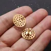 Ear Cuff Stainless Steel 16mm Gold Stud Earring With Earnuts Jewelry Making Supplies DIY Findings Components Hypoallergenic 231018