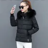 Women's Down Parkas Winter Jacket 2023 Korean Women Parka Big Fur Collar Hooded Thick Warm Female Coat Casual Outwear Cotton 231018