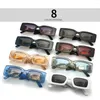 Okulary przeciwsłoneczne 2023 Retro Square dla kobiet mężczyzn Dekoracja kwiatowa moda damskie okulary przeciwsłoneczne Ins Shading Eyewear Uv400