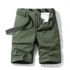 Męskie spodenki 2023 Summeria taktyczna moda taktyczna khaki bawełniana swobodna wojskowa krótkie spodnie luźne prace męskie ładunki