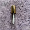 Förvaringsflaskor 1.2 ml rosguld tomt läppglansrör diy plast elegant flytande läppstift behållare runda mini lipgloss provflaskflaskor