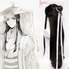 Xie Lian Cosplay perruque cheveux noirs Tian Guan Ci Fu Hanfu perruques hommes Halloween Pro Anime paradis officiel bénédiction cosplay